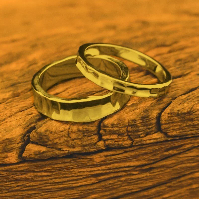 rough wedding rings